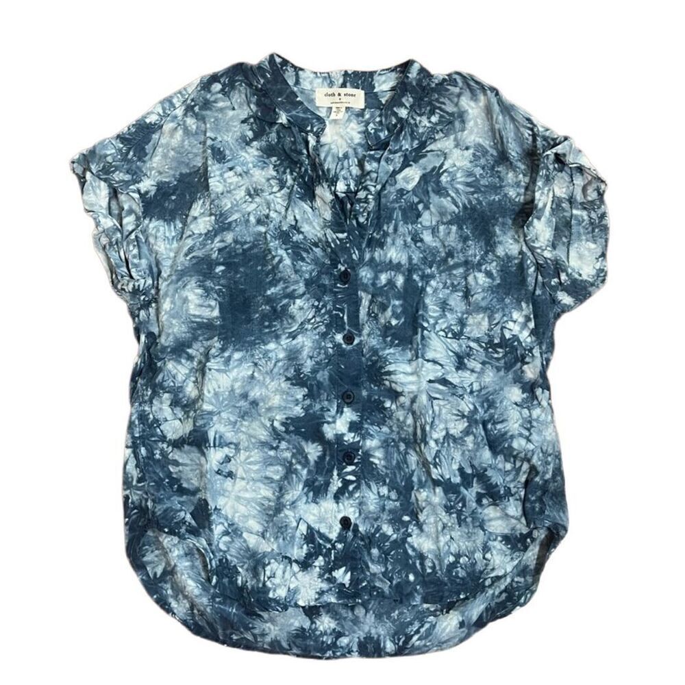 New! Cloth & Stone Short Sleeve Tie-Dye Top Sz S